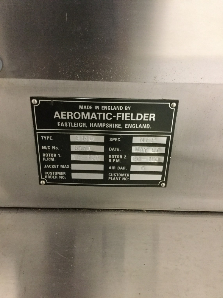 Aeromatic-Fielder Nica E-140 Extruder | Surplus Solutions